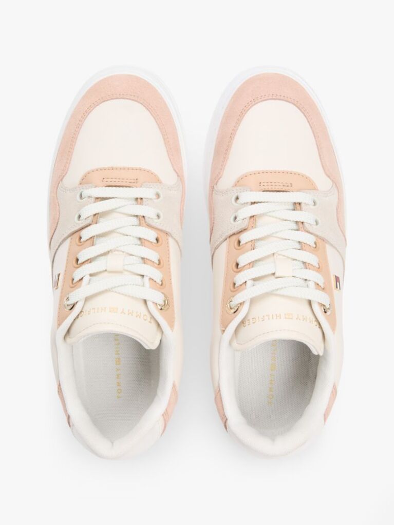 Multi Δερμάτινα Sneakers Με Σημαιάκι  Γυναίκες
