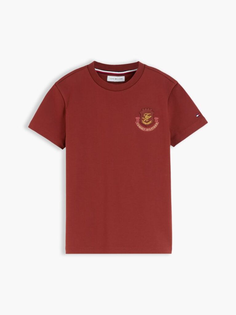 Red Shield Logo Appliqué T-Shirt  Boys