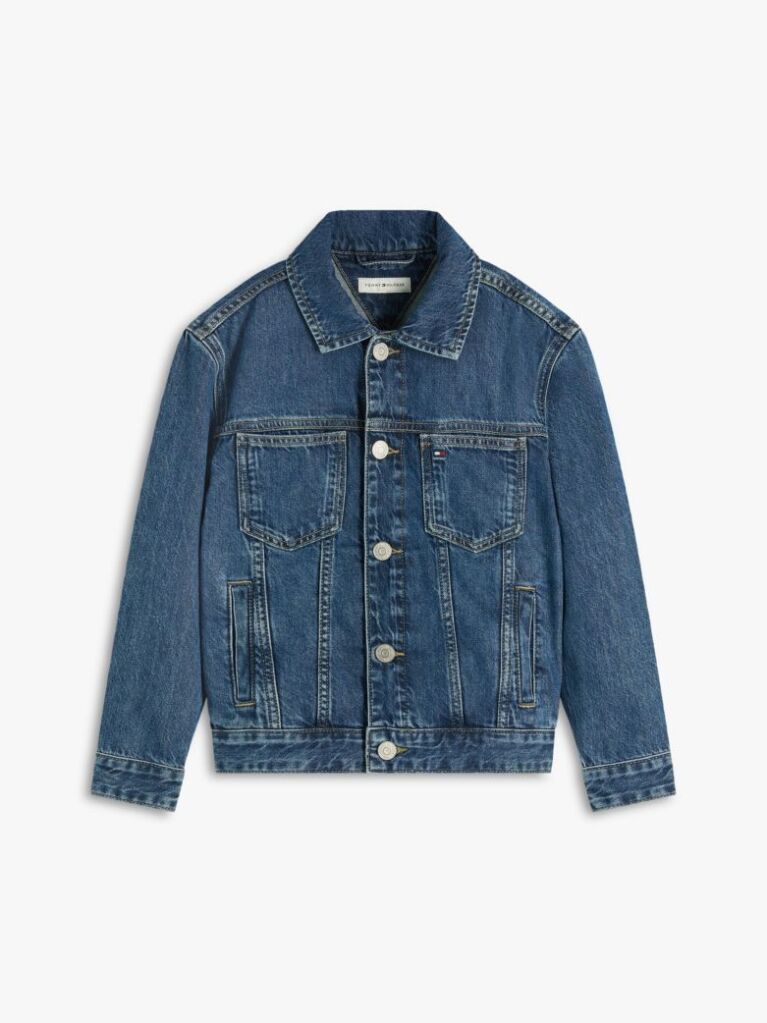 Denim Denim Trucker Τζάκετ Με Πίσω Σημαία  Παιδί Unisex