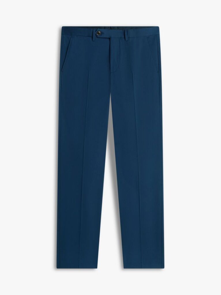 Blue Smart Casual Denton Straight Chinos  Men