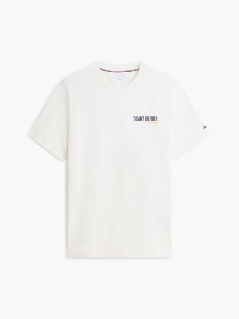 Μπεζ T-Shirt Με Πίσω Σχέδιο  Άνδρες