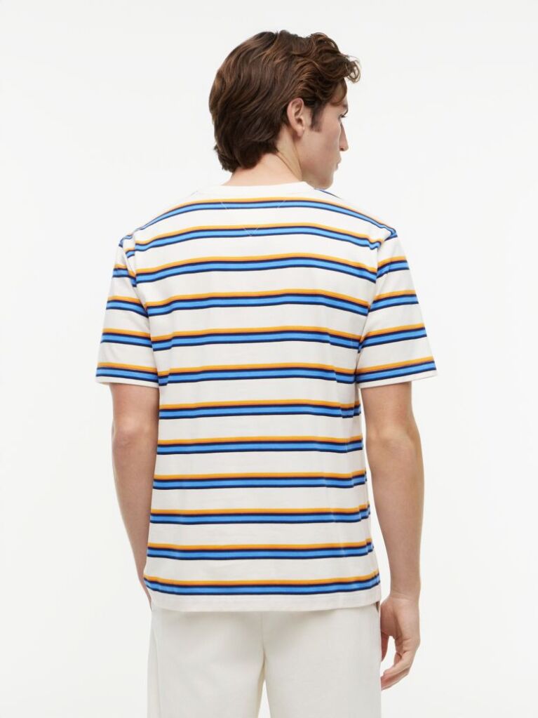 Multi Άνετο T-Shirt Με Ριγέ Σχέδιο  Άνδρες
