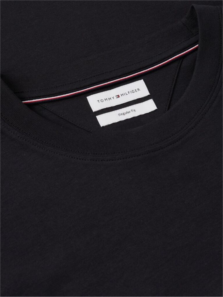 Μαύρο T-Shirt Με Κλασική Λαιμόκοψη Και Πίσω Σχέδιο  Άνδρες