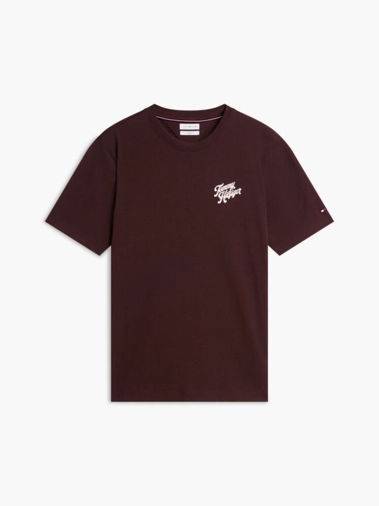 Καφέ T-Shirt Με Κλασική Λαιμόκοψη Και Πίσω Σχέδιο  Άνδρες