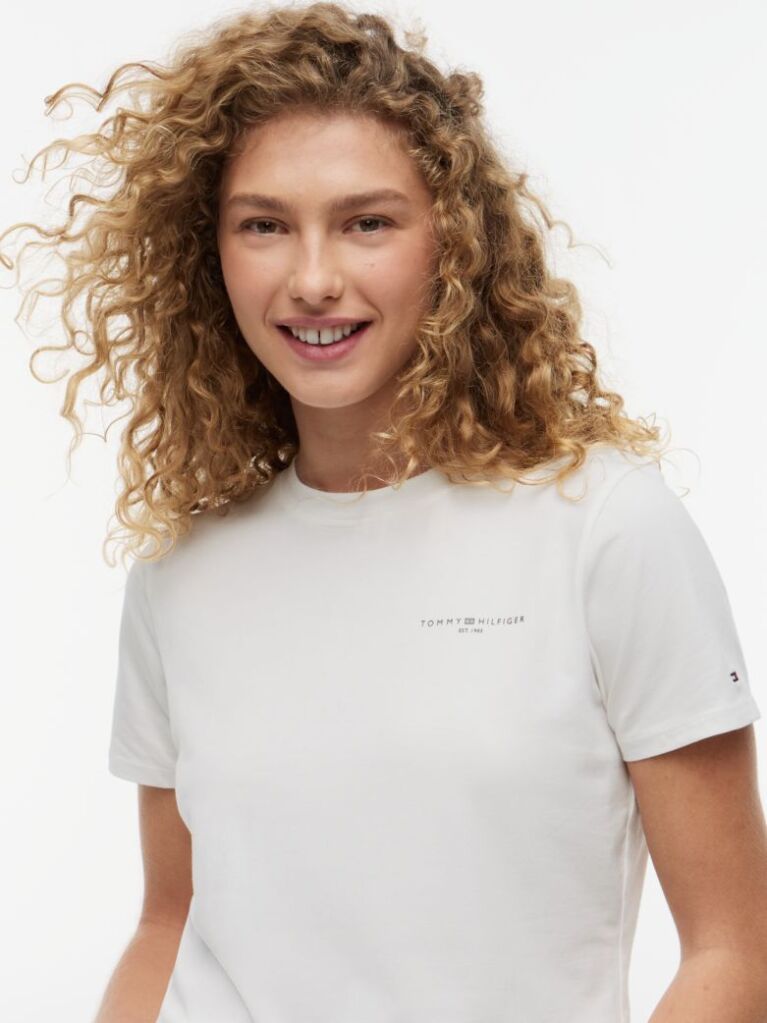 Άσπρο 1985 Collection T-Shirt Με Κλασική Λαιμόκοψη  Γυναίκες
