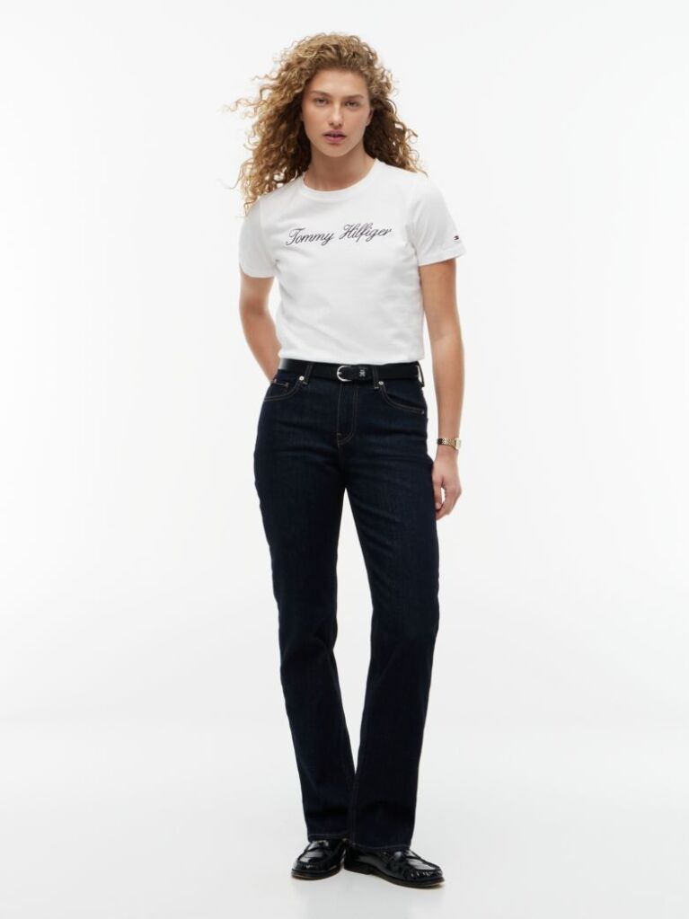 White Logo T-Shirt  Women