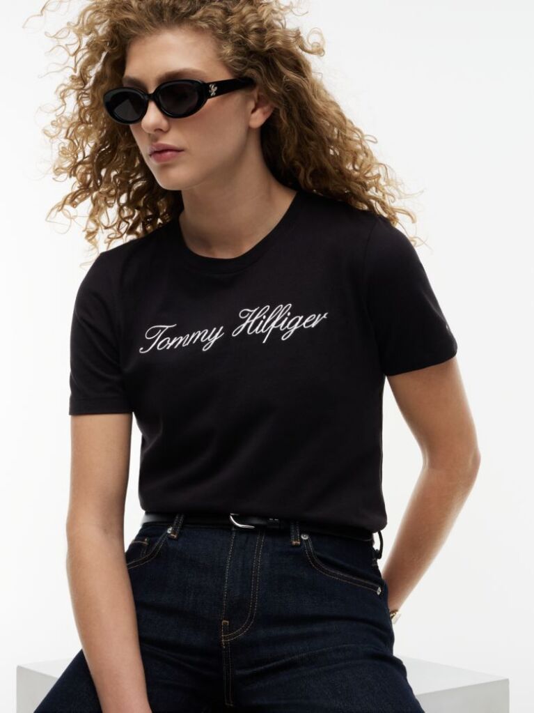 Black Logo T-Shirt  Women