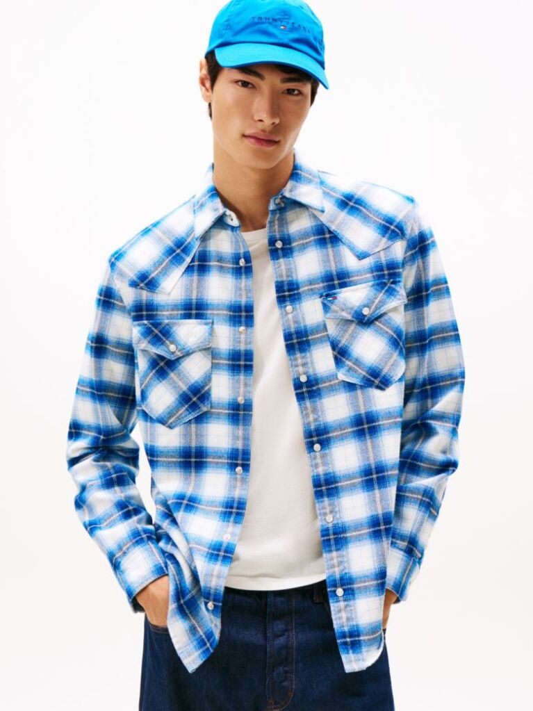 Multi Regular Fit Flannel Check Western Shirt  Men