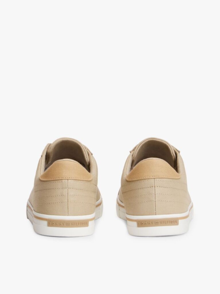 Μπεζ Sneakers Από Canvas Με Ανάγλυφη Λεπτομέρεια  Άνδρες