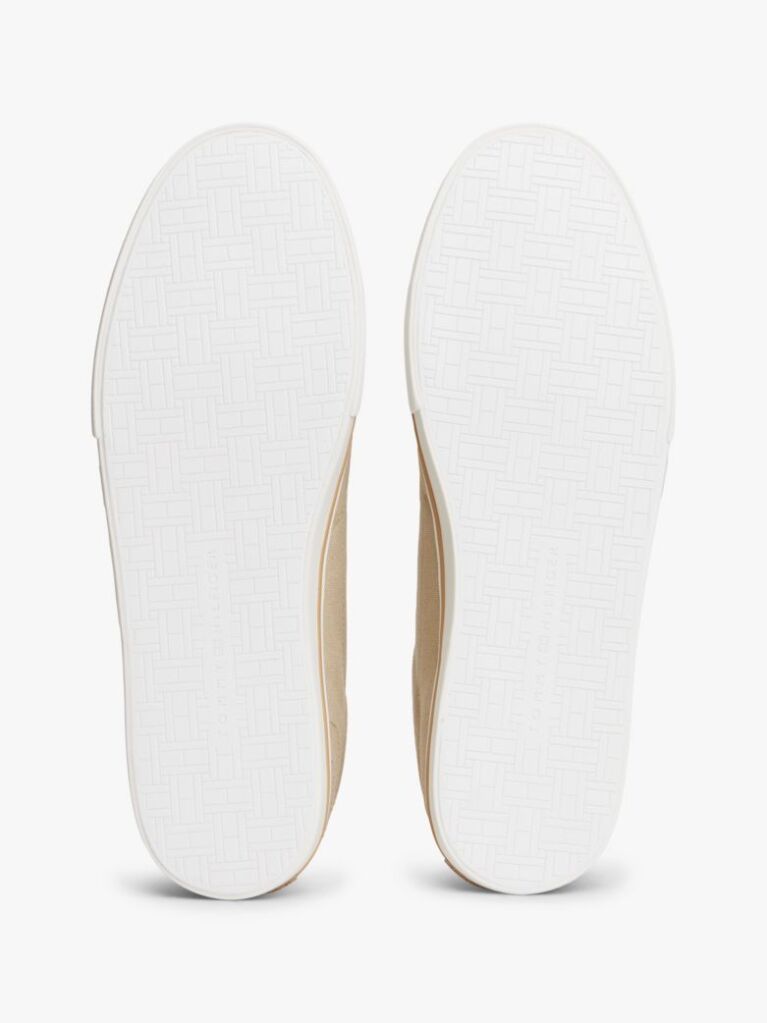 Μπεζ Sneakers Από Canvas Με Ανάγλυφη Λεπτομέρεια  Άνδρες