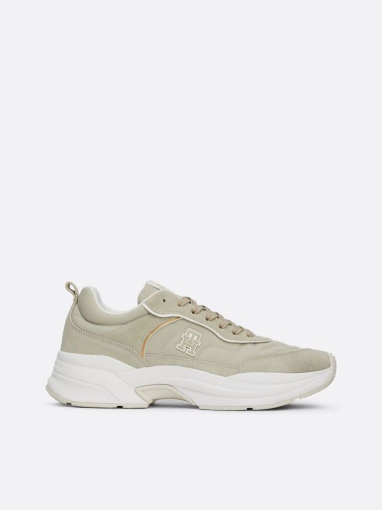 Beige Chunky Runner Trainers  Women