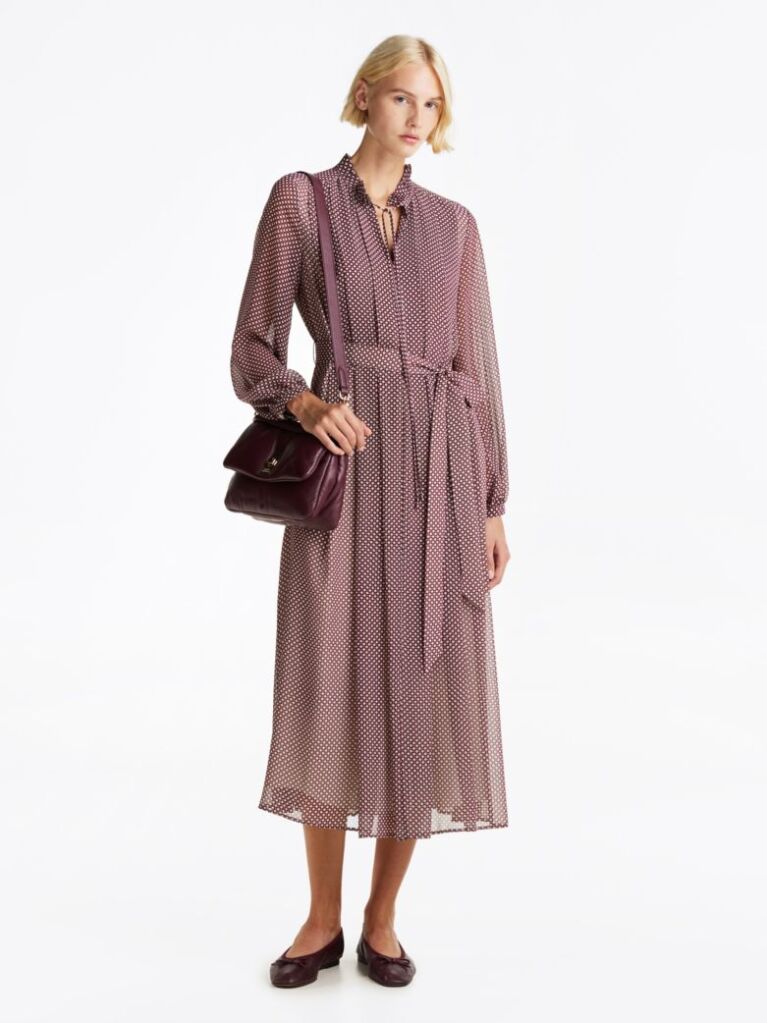 Multi Pleated Fit And Flare Maxi Dress  Women
