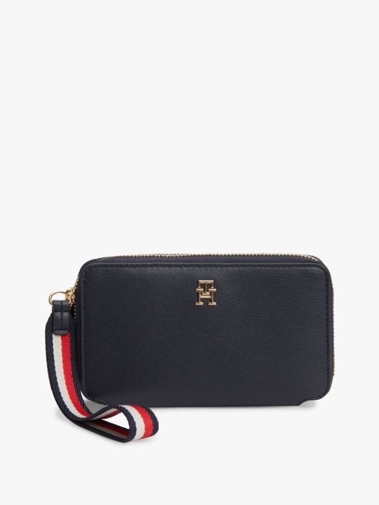 Blue Signature Tape Wrist Strap Wallet  Women