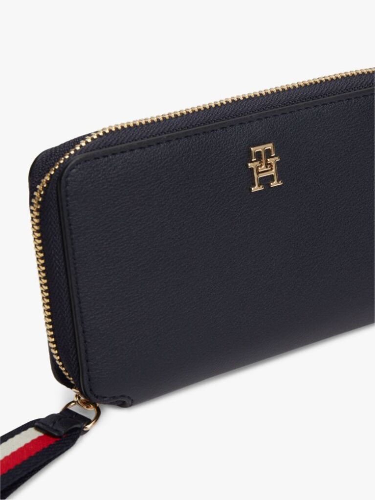 Blue Signature Tape Wrist Strap Wallet  Women