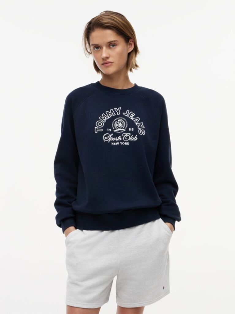 Blue Crest Logo Terry Sweatshirt  Women