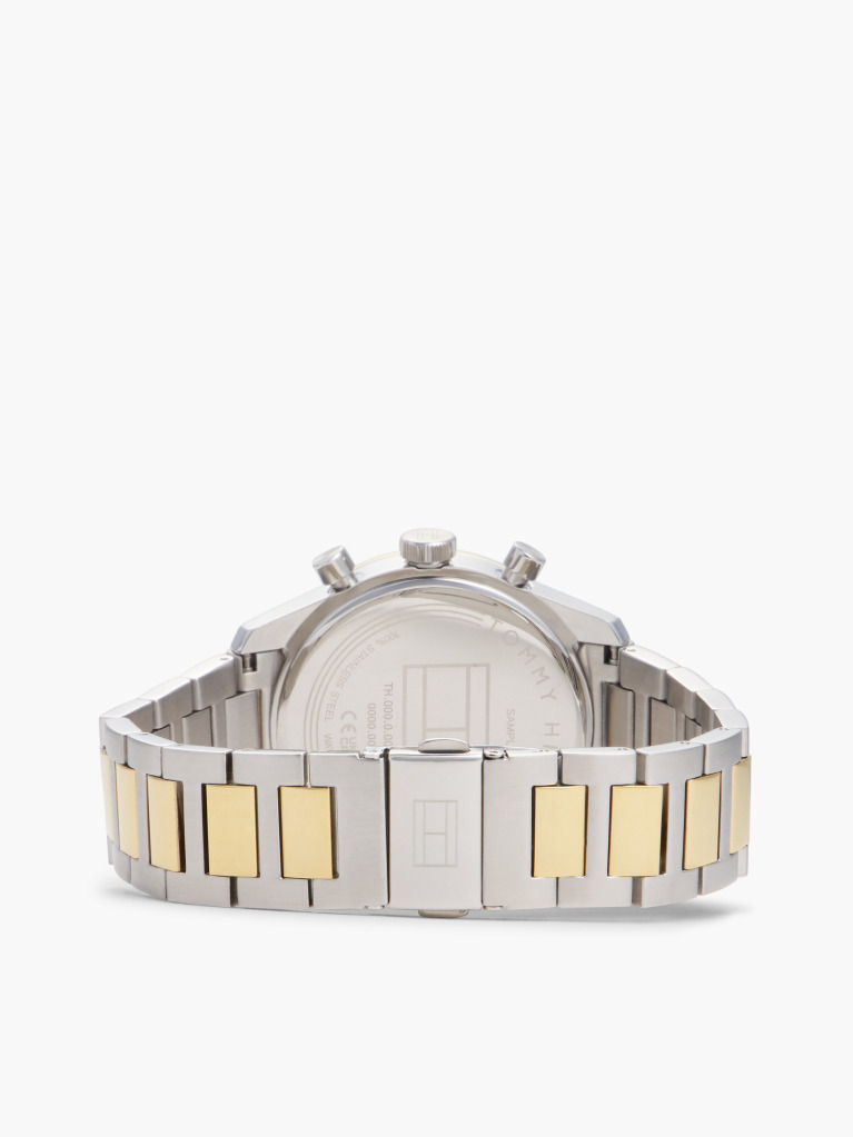 Green Green Dial Gold-Plated Two-Tone Chronograph Watch  Men