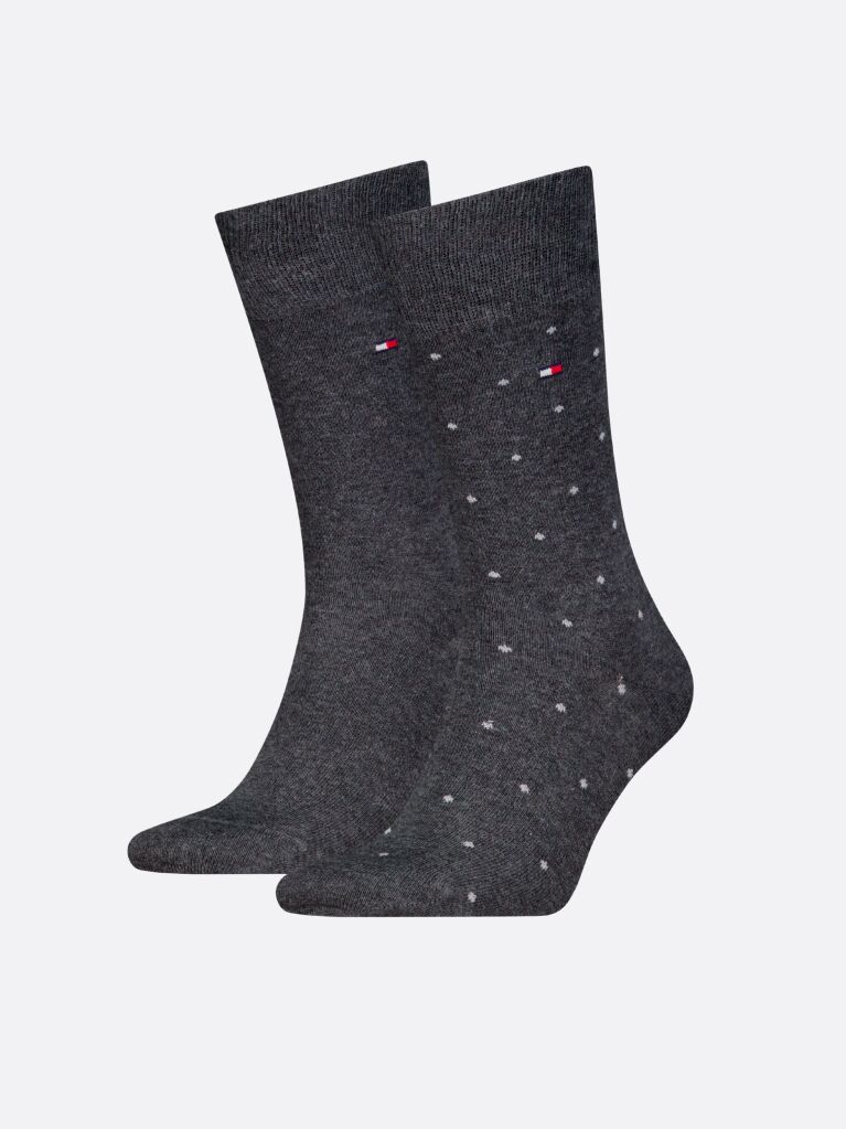 Grey Tommy Hilfiger Men's Classic Socks 2 pack  Men