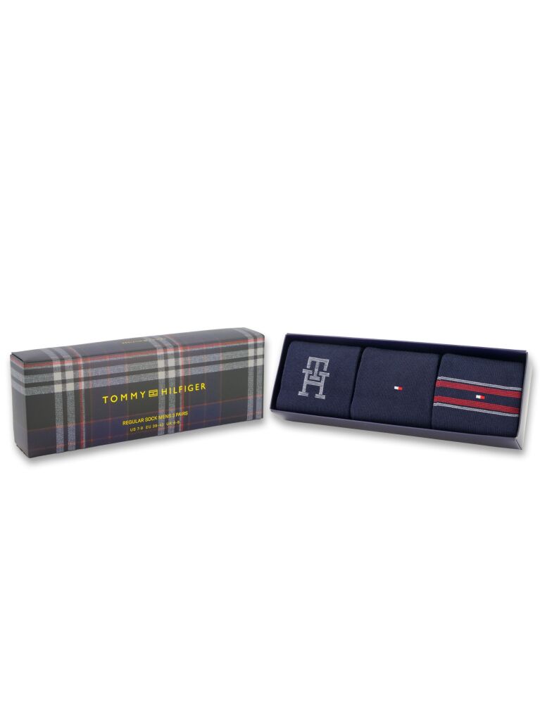 Blue Tommy Hilfiger Men's Classic Socks 3 Pack  Men