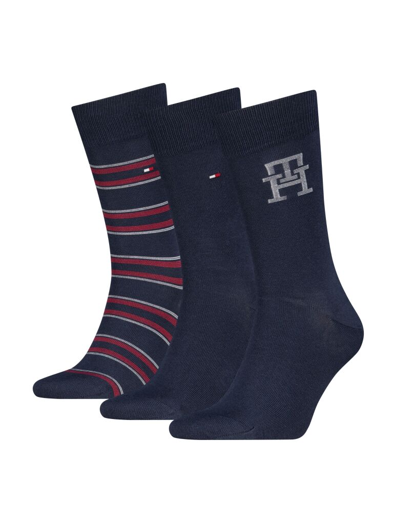 Blue Tommy Hilfiger Men's Classic Socks 3 Pack  Men
