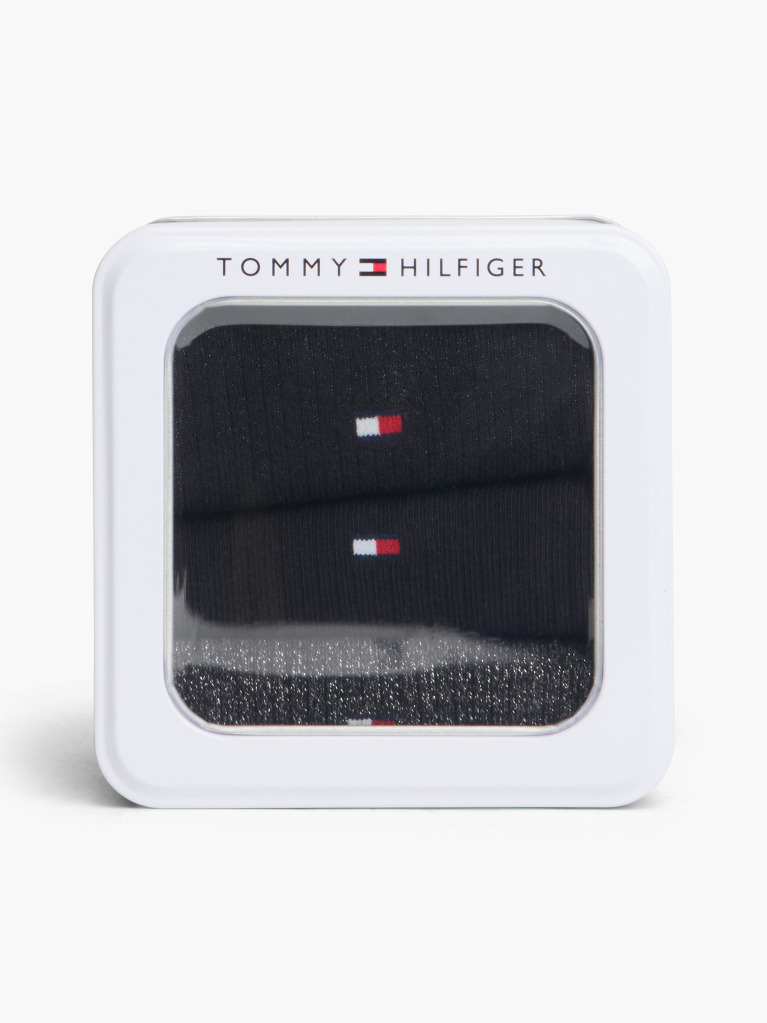 Black Tommy Hilfiger Women's Short Socks 3 Pack  Women