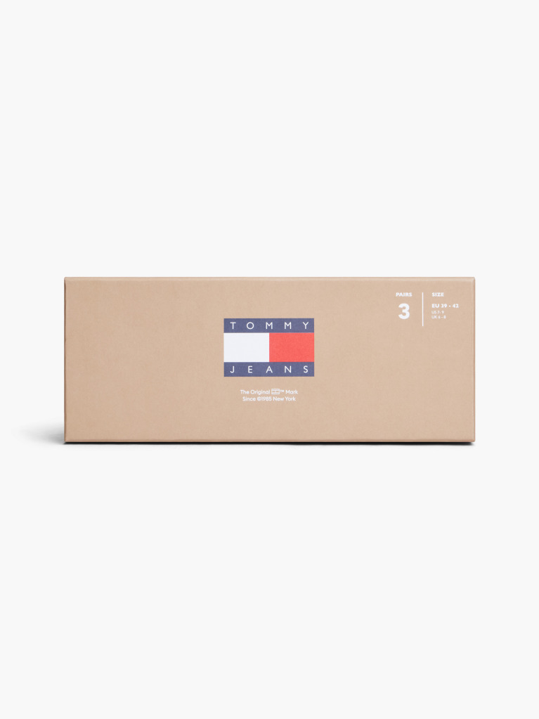 Multi Tommy Jeans Unisex Crew Socks 3 Pack  Unisex