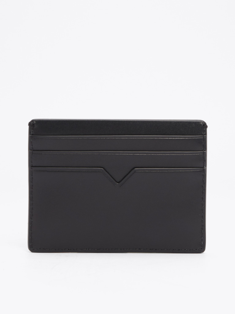 Black TH Business Leather Card Holder  Men