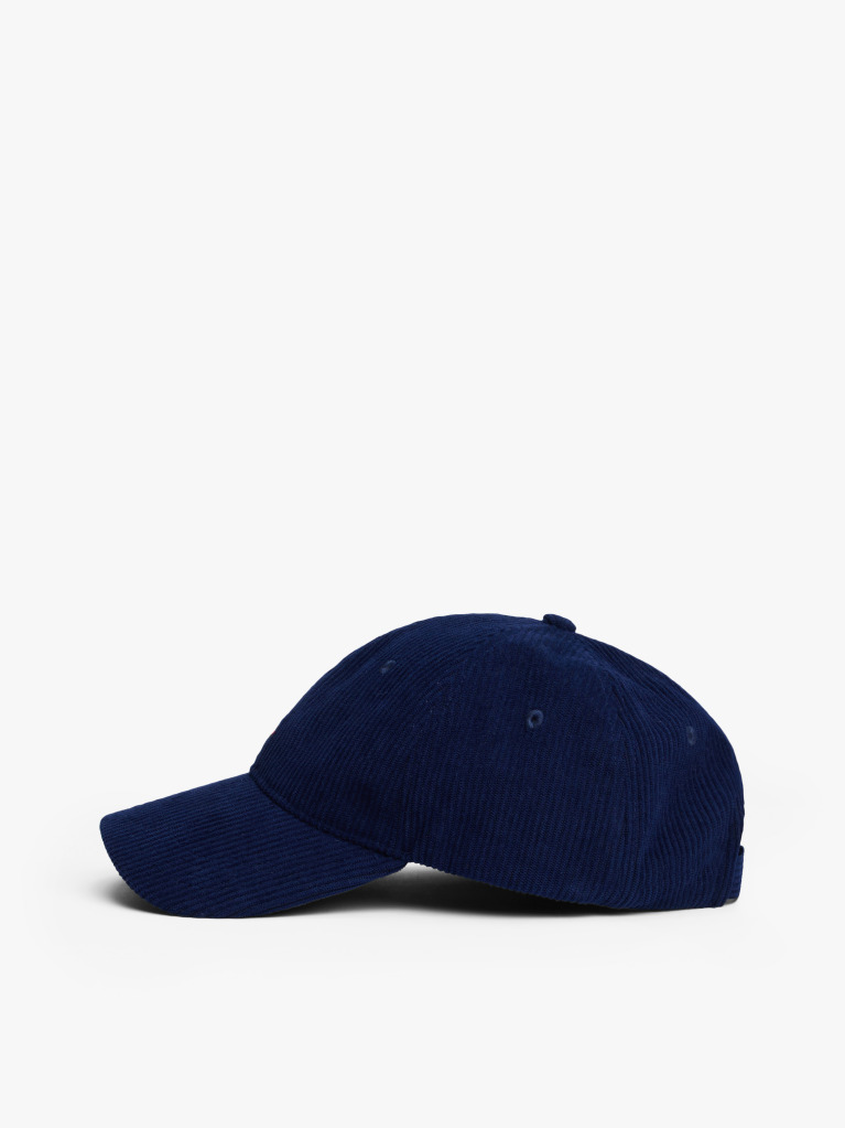 Blue Hilfiger Flag Corduroy Baseball Cap  Men
