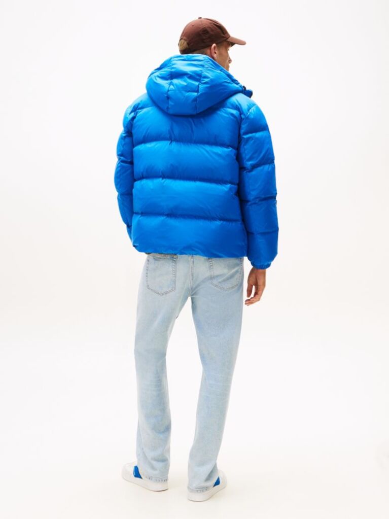 Blue Water Repellent Down Jacket  Men