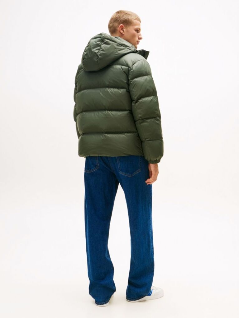 Green Water Repellent Down Jacket  Men