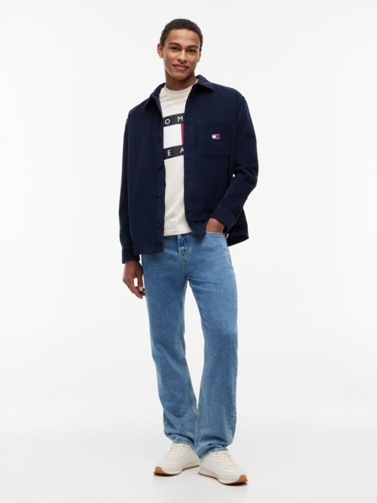 Blue Brick Cord Overshirt  Men