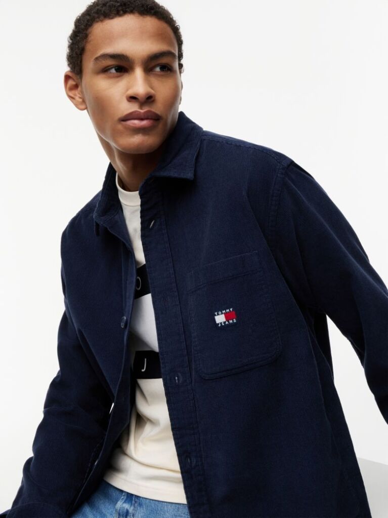 Blue Brick Cord Overshirt  Men