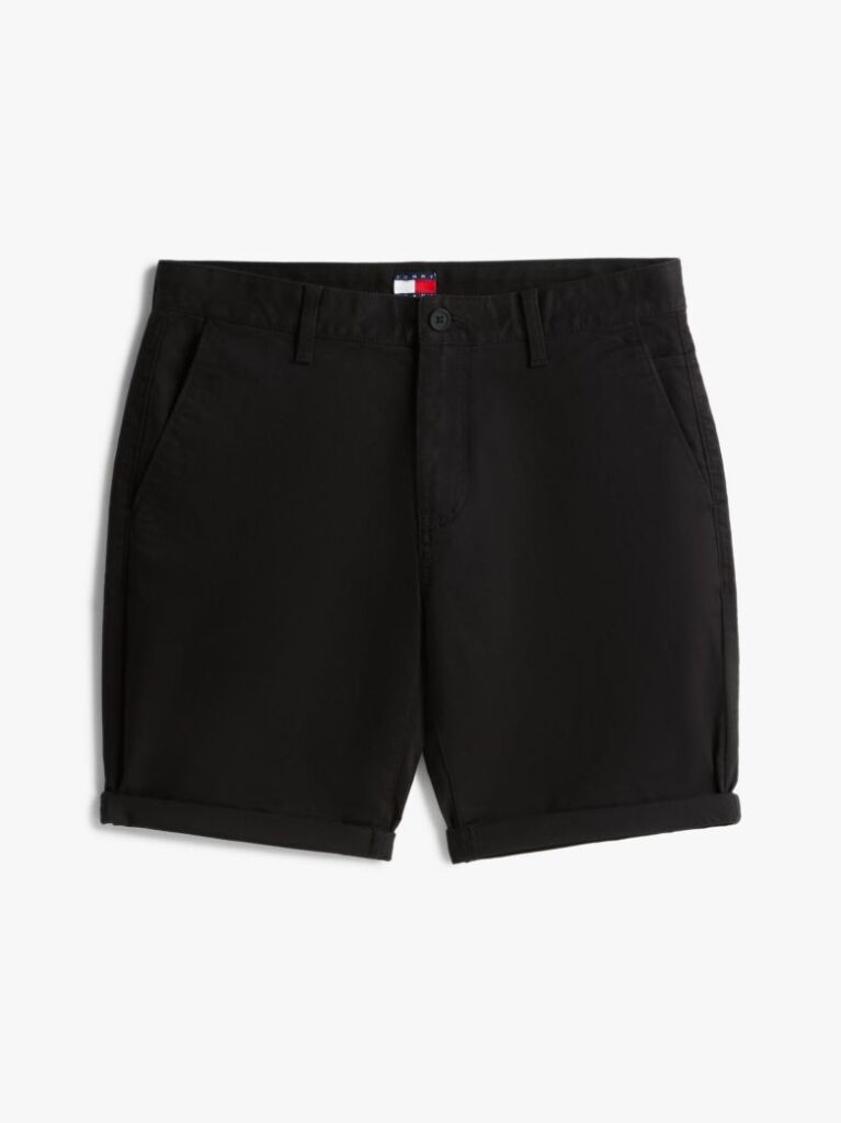 Μαύρο Scanton Chino Βερμούδα Σε Στενή Γραμμή  Άνδρες