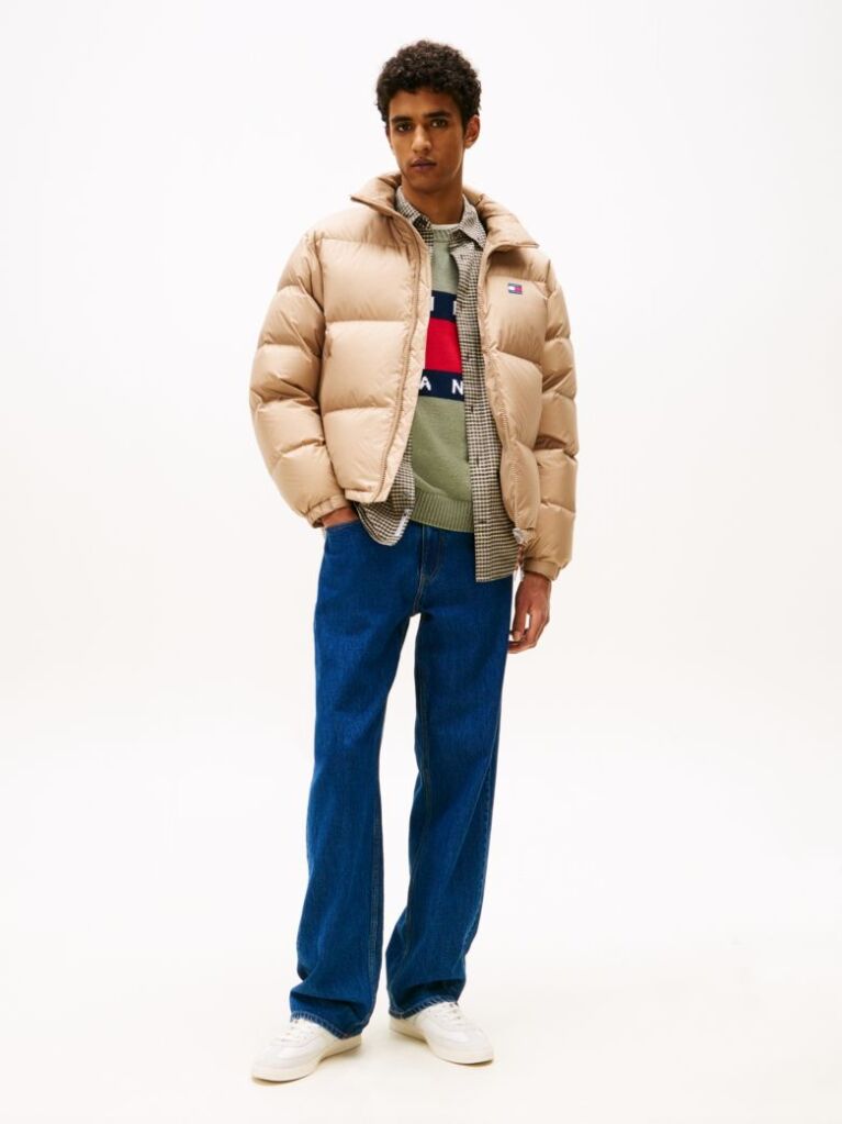 Beige Water Repellent Ripstop Alaska Puffer Jacket  Men