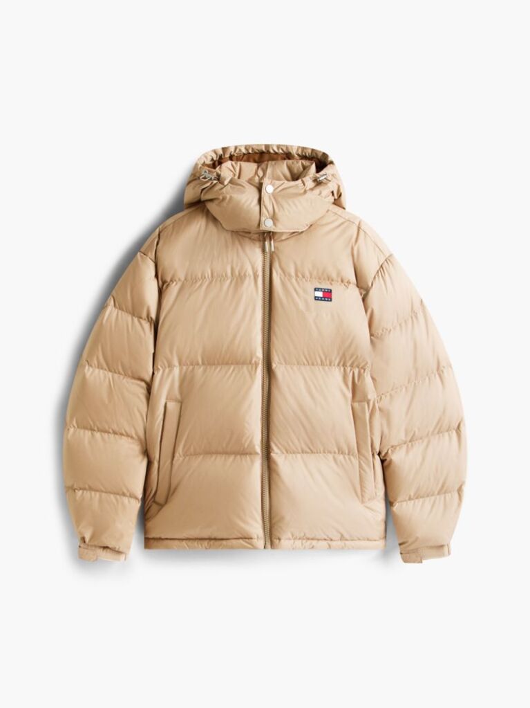 Beige Water Repellent Ripstop Alaska Puffer Jacket  Men