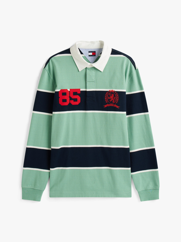 Multi Heritage Relaxed Stripe Rugby Shirt  Men