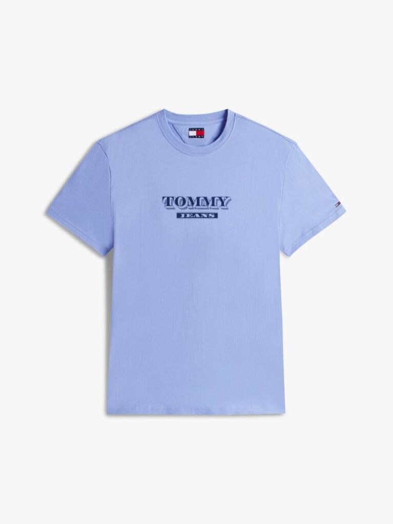 Μωβ Κοντομάνικο T-Shirt Σε Κανονική Γραμμή Με Tonal Λογότυπο  Άνδρες