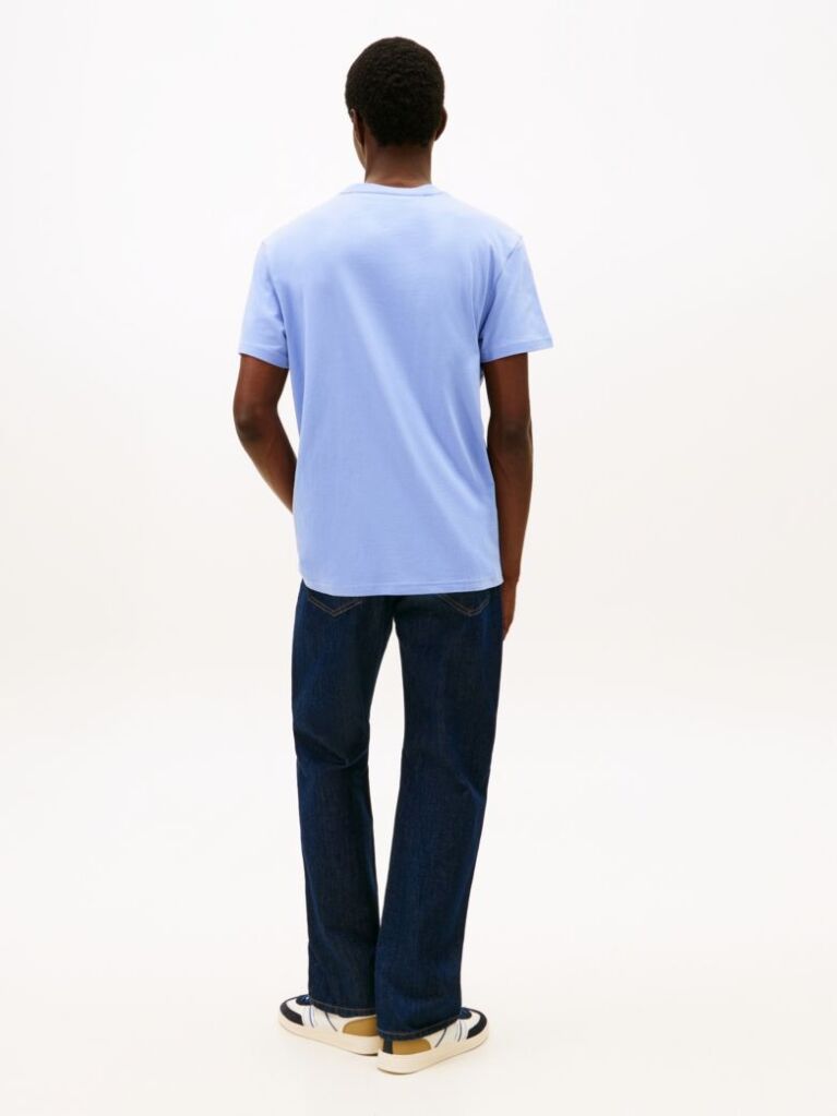 Μωβ Κοντομάνικο T-Shirt Σε Κανονική Γραμμή Με Tonal Λογότυπο  Άνδρες