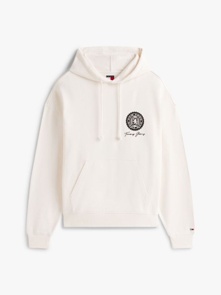 White 90s Dollar Graphic Hoody  Men