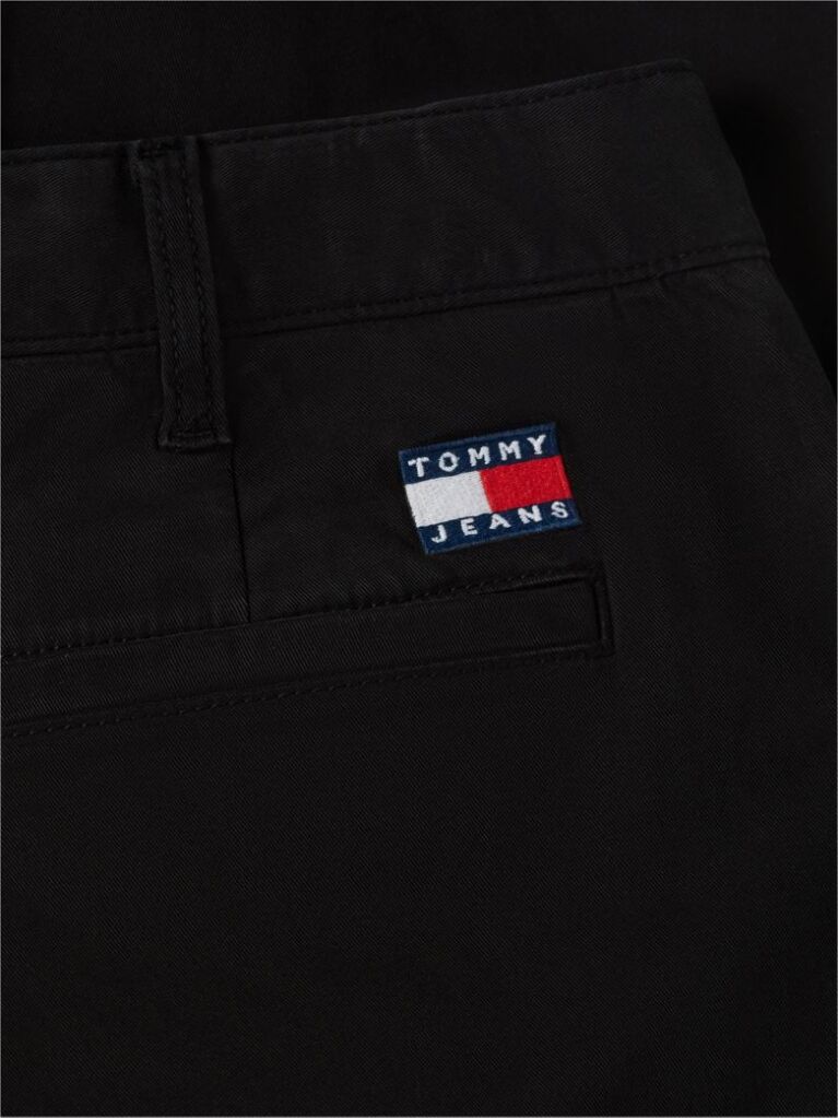 Black Scanton Slim Peached Twill Chinos  Men