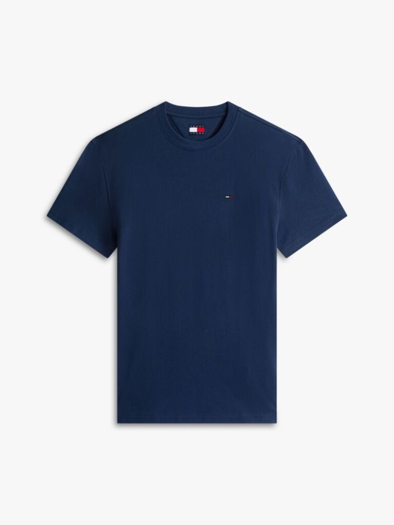 Μπλε T-Shirt Με Κλασική Λαιμόκοψη Και Σημαία Tommy  Άνδρες