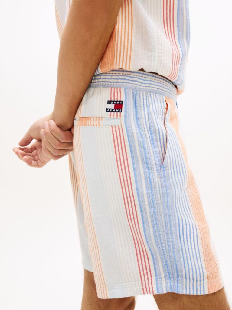 Multi Dobby Stripe Relaxed Shorts  Men