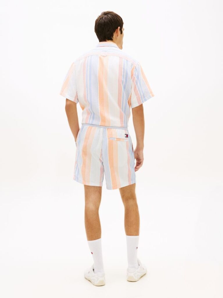 Multi Dobby Stripe Relaxed Shorts  Men
