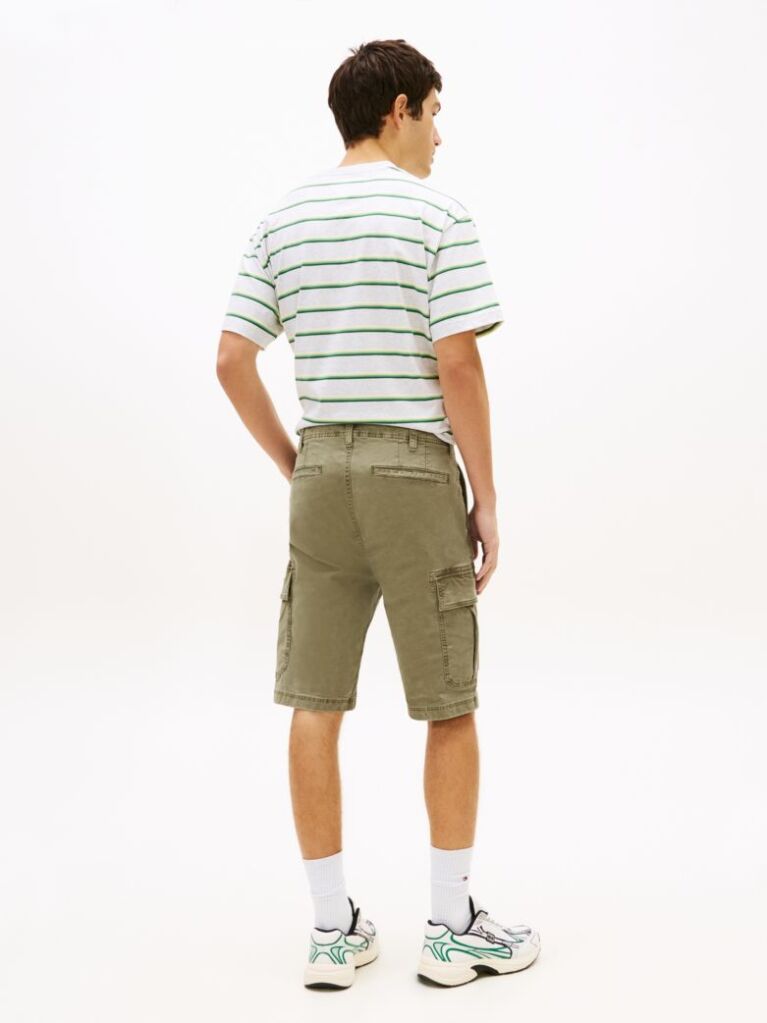 Green Otis Washed Cargo Bermuda Shorts  Men