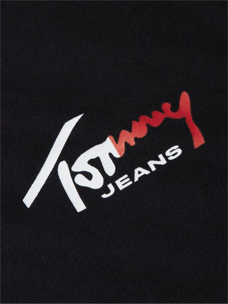Black Logo Regular Crew Neck Sweatshirt  Men