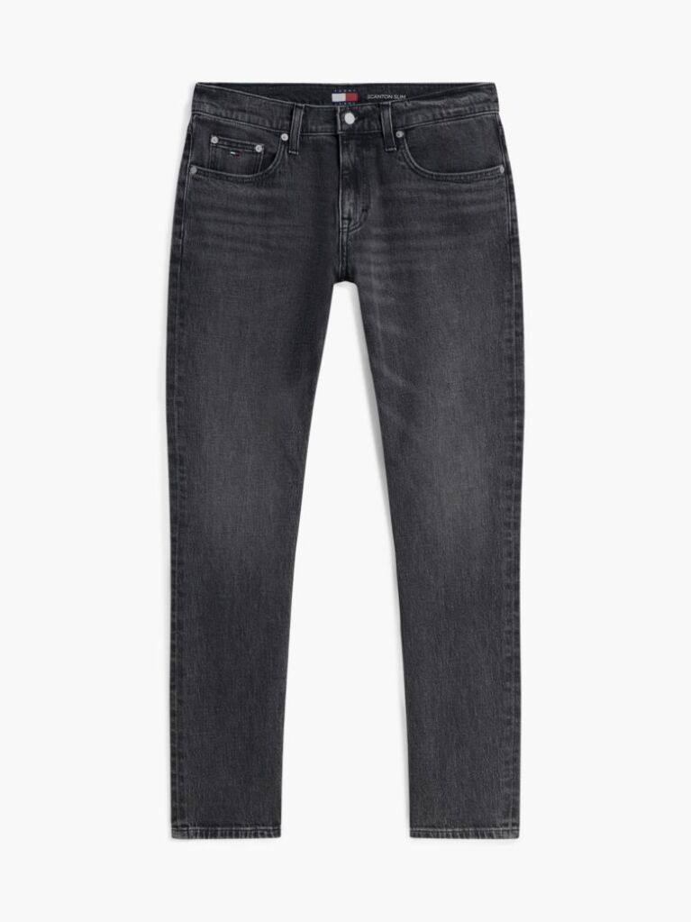 Denim Scanton Μαύρο Τζιν Σε Στενή Γραμμή Με Εφέ Ξεθωριάσματος  Άνδρες