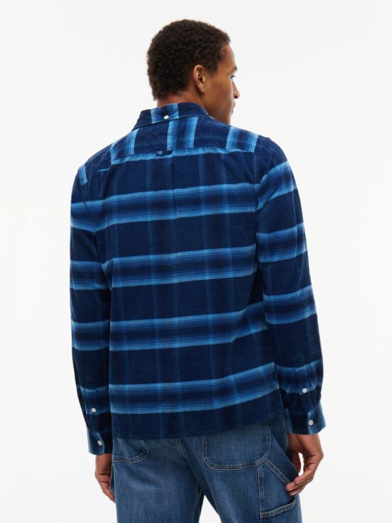 Multi Regular Fit Pattern Dobby Corduroy Shirt  Men