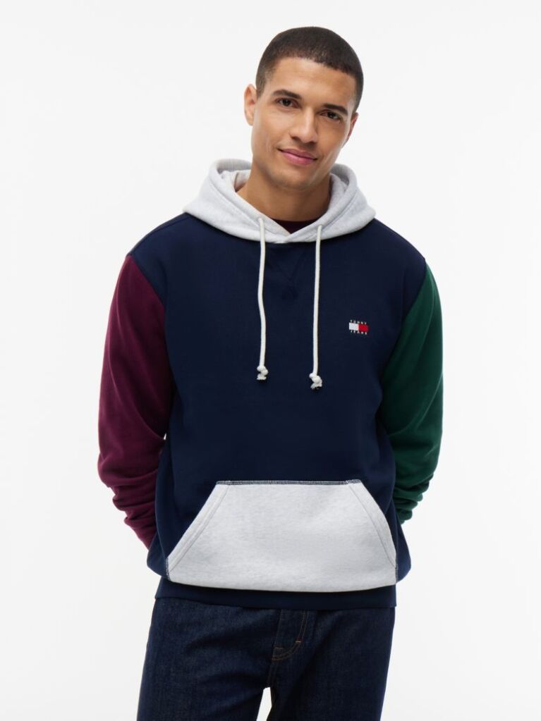 Multi Fleece Hoody Με Colour-Blocked Λεπτομέρειες  Άνδρες