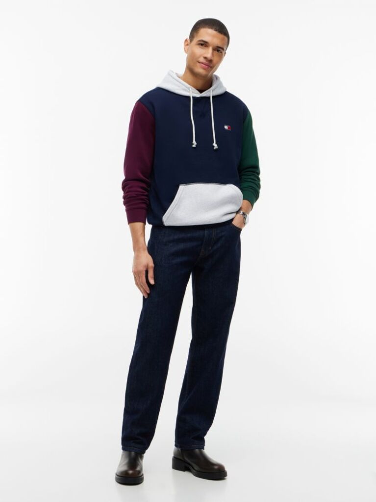 Multi Fleece Hoody Με Colour-Blocked Λεπτομέρειες  Άνδρες