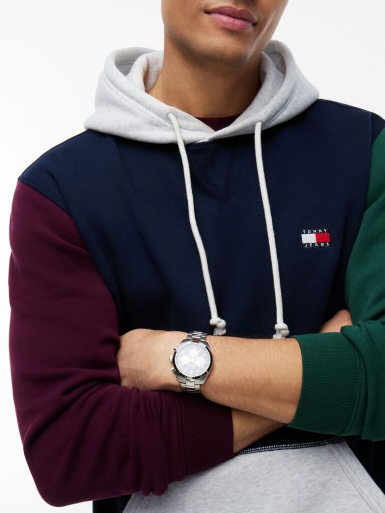 Multi Fleece Hoody Με Colour-Blocked Λεπτομέρειες  Άνδρες