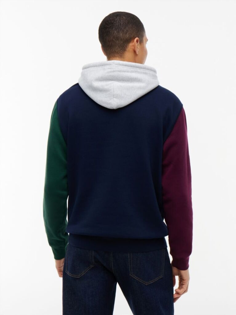 Multi Fleece Hoody Με Colour-Blocked Λεπτομέρειες  Άνδρες